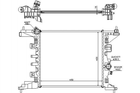 Радиатор охлаждения двигателя STARLINE OL2562 Opel Meriva 13283247, 1300308