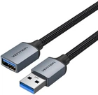Удлинитель USB-USB 3.0 Vention OTG 3.0 Cotton Braided 1m Black (CBLHF)