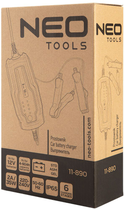 Зарядний пристрій NEO Tools 2 А 35 Вт 4 - 60 Ач для STD / AGM / GEL акумуляторів 11-890 (5907558463279) - зображення 7