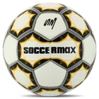 Мяч футбольный №5 PU ламин. SOCCERMAX FB-8079 (№5, 5 сл., сшит вручную, Белый-золотой)