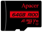 Карта пам'ятi Apacer microSDXC 64GB U1 V10 A1 R100 without adapter (100/10 MB/s)