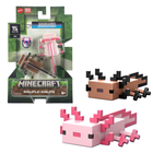 Набір Mattel Minecraft фігурка 3.25" Axolotls + аксесуари (194735194438)