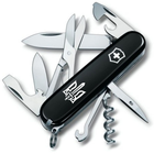 Ніж Victorinox Climber Ukraine 91мм/14функ/Тризуб ОУН білий/чорний