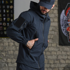 Мужская куртка Logos tactical Softshell с липучками под шевроны синяя размер XL - изображение 3