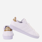 Tenisówki damskie skórzane adidas Advantage GW4845 38.5 Biały/Złoty (4064049000533) - obraz 3