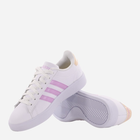 Tenisówki damskie z eko skóry adidas Grand Court 2.0 GW9221 40.5 Biały/Jasnoróżowy (4065426180763) - obraz 4