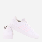 Жіночі кеди низькі adidas Grand Court Base 2 GW9260 38 Білий/Блідо-рожевий (4065427835952) - зображення 3