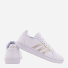 Tenisówki damskie skórzane adidas Grand Court FW3734 36.5 Biały/Złoty (4060517559558) - obraz 3