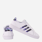 Tenisówki damskie skórzane adidas Grand Court H00705 36.5 Biały/Fioletowy (4064047584653) - obraz 3