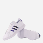 Tenisówki damskie skórzane adidas Grand Court H00705 36.5 Biały/Fioletowy (4064047584653) - obraz 4