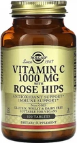 Вітамін С із шипшиною Solgar Vitamin C Rose Hip 1000 mg 100 tab