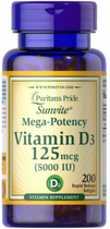 Вітамін Д 5000 Puritan's Pride Vitamin D3 5000 IU 200 caps