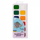 Фарби акварельні Pusheen 12 кольорів медові YES (110275)