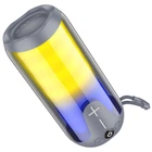 Портативная Bluetooth колонка Borofone BR33, BT5.3, TWS, AUX, USB, FM, TF, 10W, 1500mAh, 2h с LED подсветкой grey
