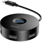 USB-хаб адаптер Baseus Round Box 5-in-1 0.12 м USB 2.0 USB 3.0 MicroUSB Black (CAHUB-G01)