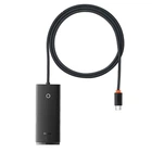 USB-хаб адаптер Baseus Lite Series 4in1 Type-C to USB3.0*4 1 м Black (WKQX030401)