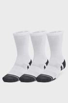 Шкарпетки UA Performance Tech 3pk Crew Білий M (1379512-100 M)