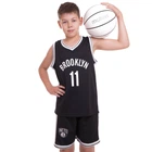 Форма баскетбольная детская NB-NBA BROOKLYN 11 (полиэстер, размер S, рост 116-122см, Черно-белый) (3578_Черно-белый_S)