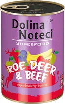 Влажный корм Dolina Noteci Superfood с мясом косули и говядины