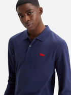 Koszulka polo męska z długim rękawem Levi's Ls Slim Housemark A5797-0001 S Granatowa (5401128307555) - obraz 4