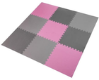 Mata puzzle HMS One Fitness MP10 10 mm 9 elementów Pink-Grey-Black (5907695592061)