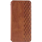 Чехол книжка GETMAN Cubic (PU) для Samsung Galaxy S24+ Коричневый