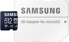 Карта пам'яті Samsung PRO Ultimate microSDXC 512GB UHS-I U3 V30 A2 + SD адаптер (MB-MY512SA/WW) - зображення 5