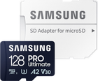 Карта пам'яті Samsung PRO Ultimate microSDXC 128GB UHS-I U3 V30 A2 + SD адаптер (MB-MY128SA/WW) - зображення 1