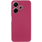 Чохол TPU GETMAN Liquid Silk Full Camera для Xiaomi Redmi 13 4G / Poco M6 4G Бордовий / Marsala