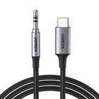 Переходник Ugreen USB-C Male to 3.5mm Male Cable DAC чип 1 м Black/ Grey (CM450)