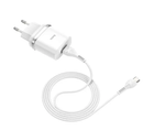 Зарядний пристрій Hoco Smart QC3.0 charger + кабель Type-C 1м White (C12Q)