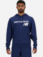 Bluza męska z kapturem kangurka New Balance NBMT03910NNY XL Ciemnogranatowa (197375441740) - obraz 1