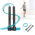 Скакалка Hop-Sport Crossfit NEW з пластиковыми ручками HS-P025JR синяя