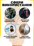 Протигаз панорамний вологостійкий багаторазова протипилова захисна маска універсального розміру з фільтром A1B1E1K1P1D для захисту від аміаку - зображення 4