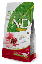 Сухой корм для кошек Farmina N&D Prime Grain Free Cat Adult Neutered Chicken & Pomegranate для стерилизованных с курицей и гранатом