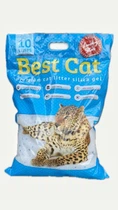 Гігієнічний силікагелевий наповнювач BEST CАТ Blue для туалету котів, 10 л