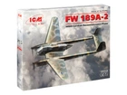 Збірна модель ICM FW 189A-2, Німецький літак-розвідник 2 Світової війни 72292