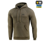 Кофта M-Tac Hoodie Cotton Raglan Hard Dark Olive Розмір L - зображення 1