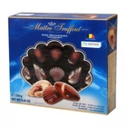 Цукерки Maitre Truffout sea shells Blue мушлі праліне горіхові 250г