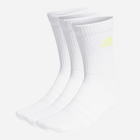 Набір чоловічих шкарпеток високих бавовняниз 3 пари Adidas IK0352 Cushioned Crew Socks 3P M Білий (4066763661564) - зображення 1