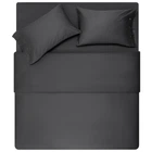 Простирадло ARDESTO Mix&Match Premium 180х240см сатин / півтораспальне євро Сірий (ART1824FSY)