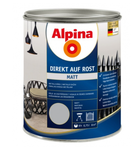 Эмаль алкидная матовая Alpina Direkt Auf Rost RAL7016 Антрацитово-серая 0,7 л
