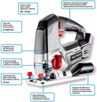 Акумуляторний лобзик Graphite Energy+ 18 В 58G011 (5902062035394) - зображення 10