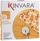 Deska do pizzy Kinvara bambusowa + nożyk 35 cm (8430852813374) - obraz 4