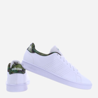 Tenisówki męskie z eko skóry adidas Advantage Base GW9283 47.5 Biały/Ciemnozielony (4065426890631) - obraz 3