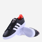 Чоловічі кеди низькі adidas Grand Court 2.0 HQ1721 40.5 Чорний/Безбарвний (4066748253982) - зображення 4