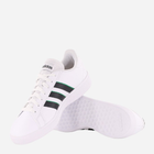 Tenisówki męskie z eko skóry adidas Grand Court Base 2.0 GW9254 42 Biały/Czarny (4065426709650) - obraz 4