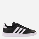 Tenisówki męskie z eko skóry adidas Grand Court F36393 42.5 Czarny/Biały (4059808084763) - obraz 1