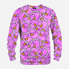 Bluza bez kaptura męska Mr. Gugu & Miss Go Pink Rubber Duck S-Pc2187 S Różowa (5903845203641)