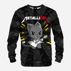 Світшот чоловічий Mr. Gugu & Miss Go Metallicat S-Pc2313 3XL Чорний (5903845342869) - зображення 1